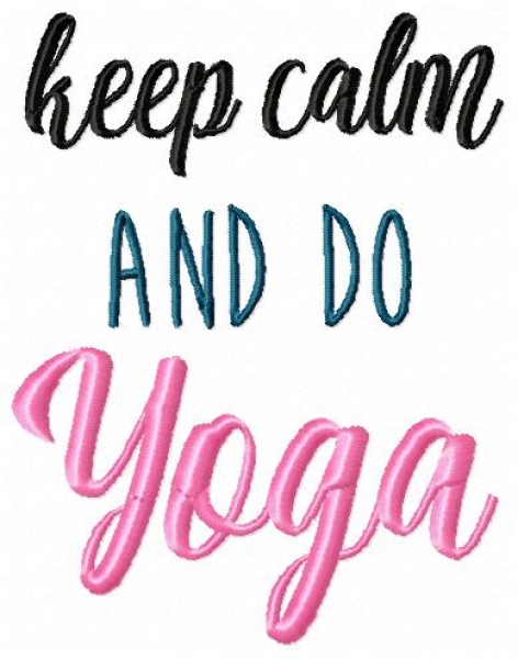 keep calm and do yoga - Spruch